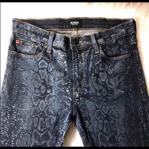 Hudson snake print jeans